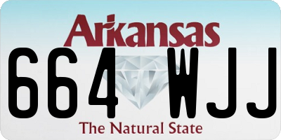 AR license plate 664WJJ