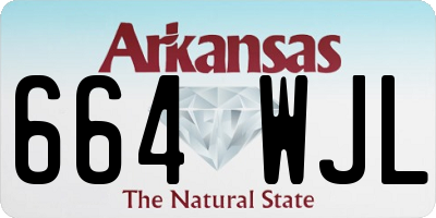 AR license plate 664WJL