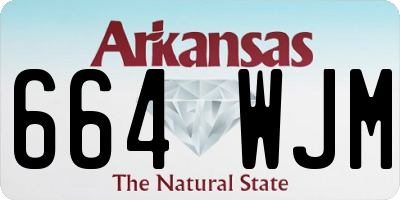 AR license plate 664WJM