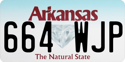 AR license plate 664WJP