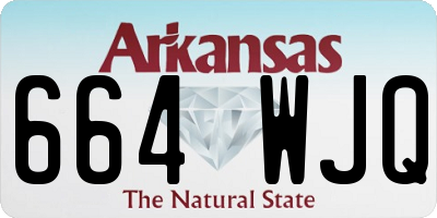 AR license plate 664WJQ