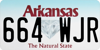 AR license plate 664WJR