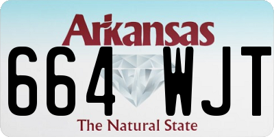 AR license plate 664WJT