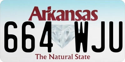 AR license plate 664WJU