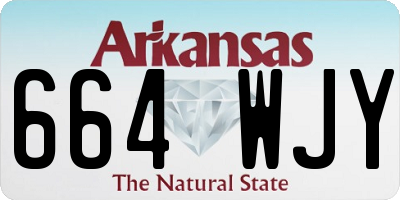 AR license plate 664WJY