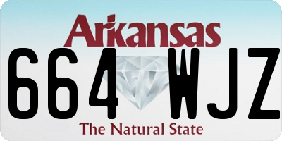 AR license plate 664WJZ