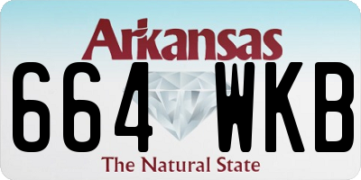 AR license plate 664WKB