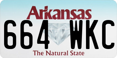 AR license plate 664WKC