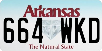 AR license plate 664WKD