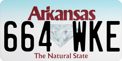 AR license plate 664WKE