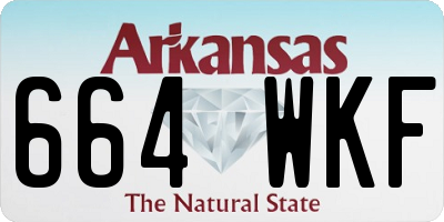 AR license plate 664WKF