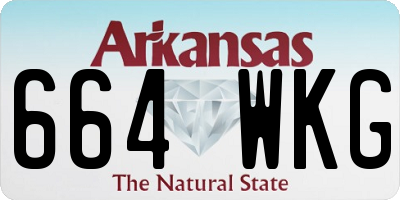 AR license plate 664WKG