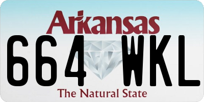 AR license plate 664WKL