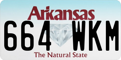 AR license plate 664WKM