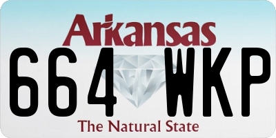 AR license plate 664WKP