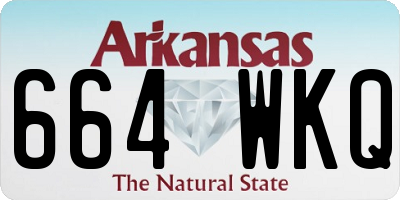 AR license plate 664WKQ