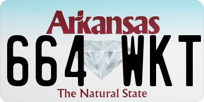 AR license plate 664WKT