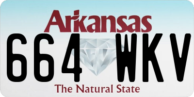 AR license plate 664WKV
