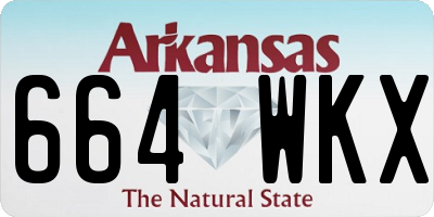 AR license plate 664WKX