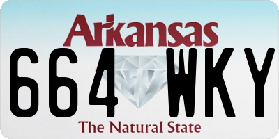 AR license plate 664WKY