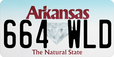 AR license plate 664WLD
