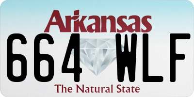 AR license plate 664WLF