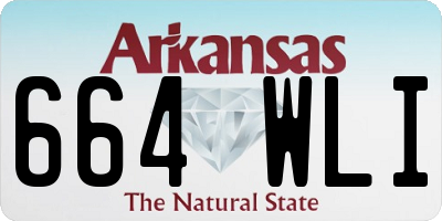 AR license plate 664WLI
