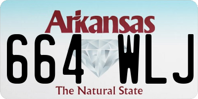 AR license plate 664WLJ