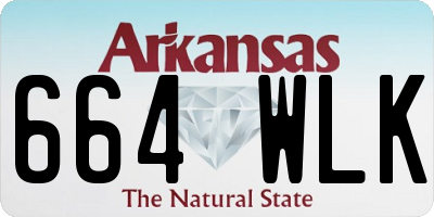 AR license plate 664WLK