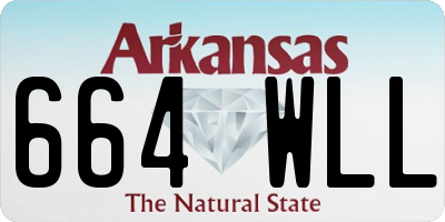 AR license plate 664WLL