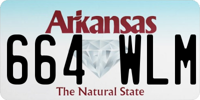 AR license plate 664WLM