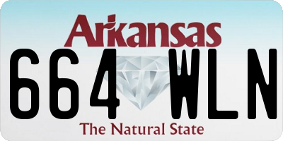 AR license plate 664WLN