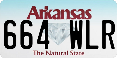 AR license plate 664WLR