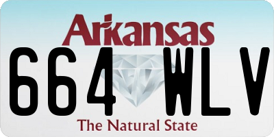 AR license plate 664WLV