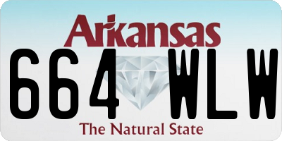 AR license plate 664WLW