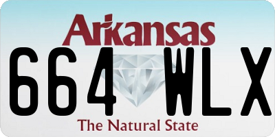 AR license plate 664WLX