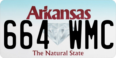 AR license plate 664WMC