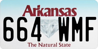 AR license plate 664WMF