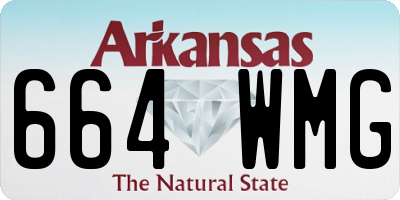 AR license plate 664WMG