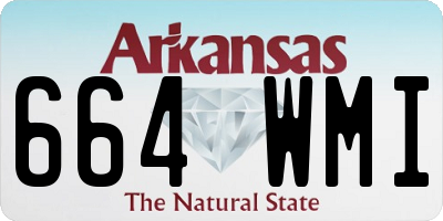 AR license plate 664WMI