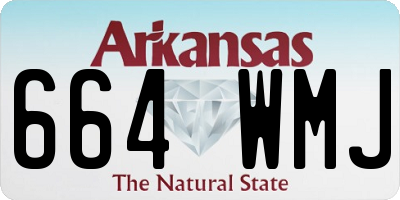 AR license plate 664WMJ