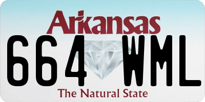 AR license plate 664WML