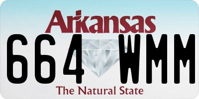 AR license plate 664WMM