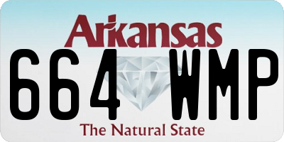 AR license plate 664WMP