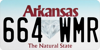 AR license plate 664WMR