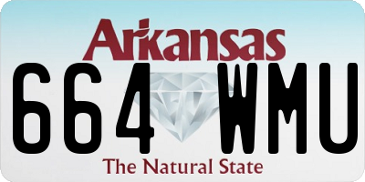 AR license plate 664WMU