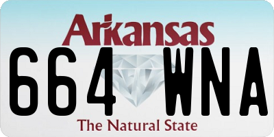 AR license plate 664WNA