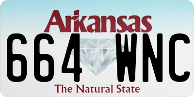 AR license plate 664WNC
