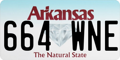 AR license plate 664WNE