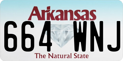 AR license plate 664WNJ